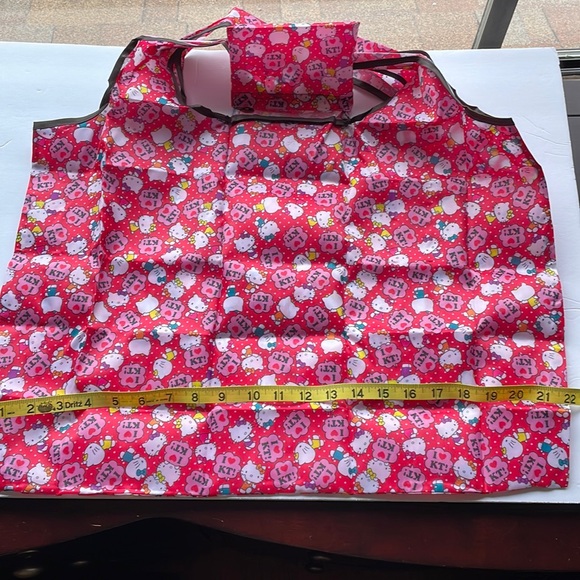🆕 HELLO KITTY Foldable Reusable Eco Nylon Tote Bag - Picture 3 of 5